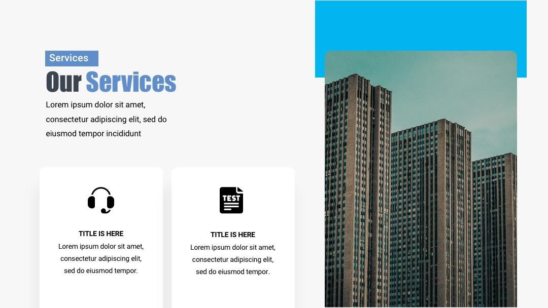 our service