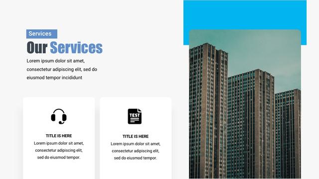 our service