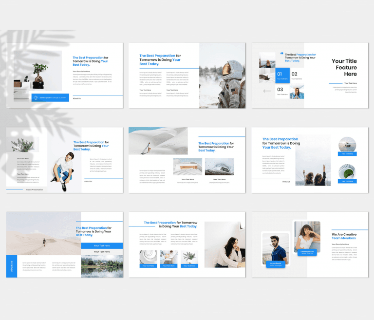 Minmalist PowerPoint Presentation Templates For Business