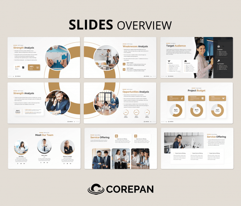 Business PowerPoint Presentations Template for different uses