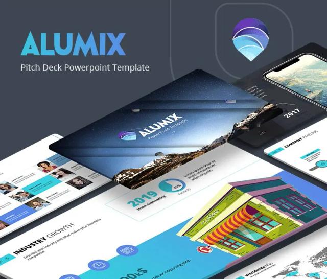 Alumix Free Pitch Deck presentation template