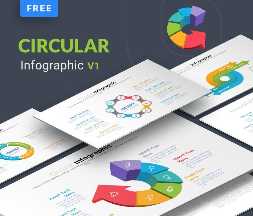 Circular Infographic PowerPoint Template - Free PPT Slides