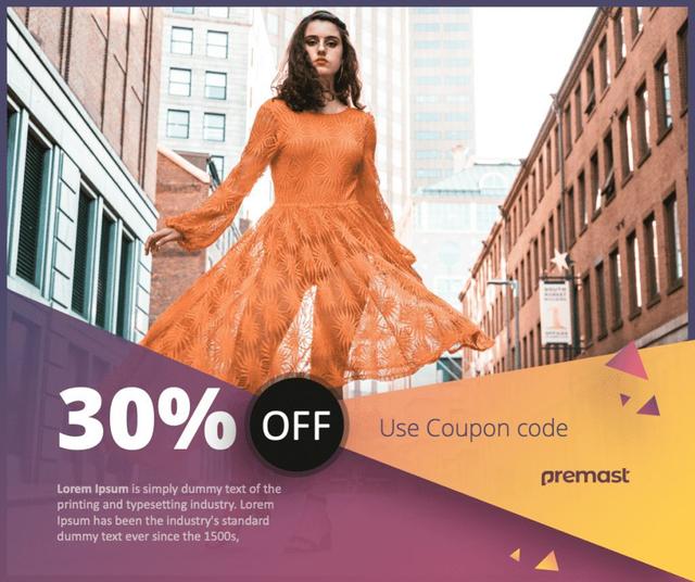 Fashion discount facebook post template