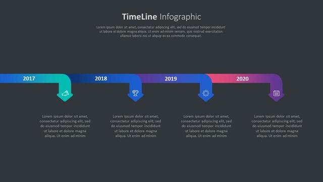 Arrows timeline diagram