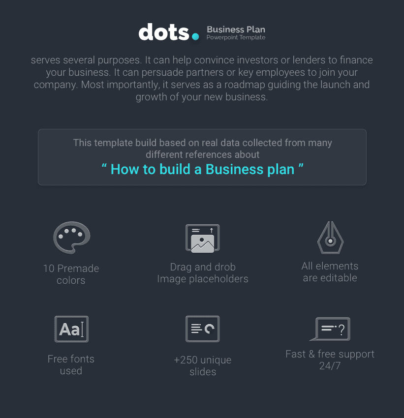 dots Business Plan PowerPoint Template