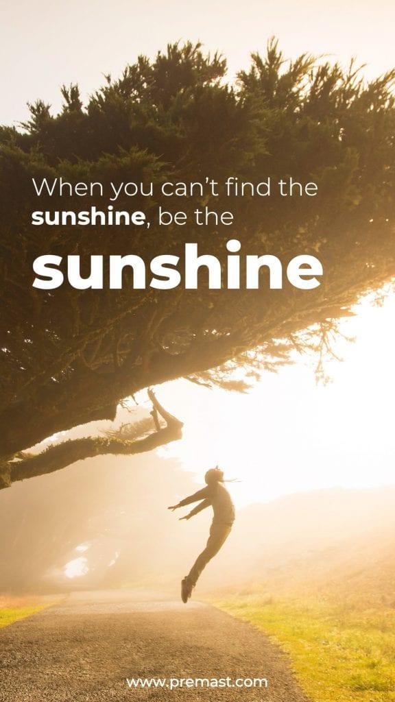 Sunshine quotes Instagram story