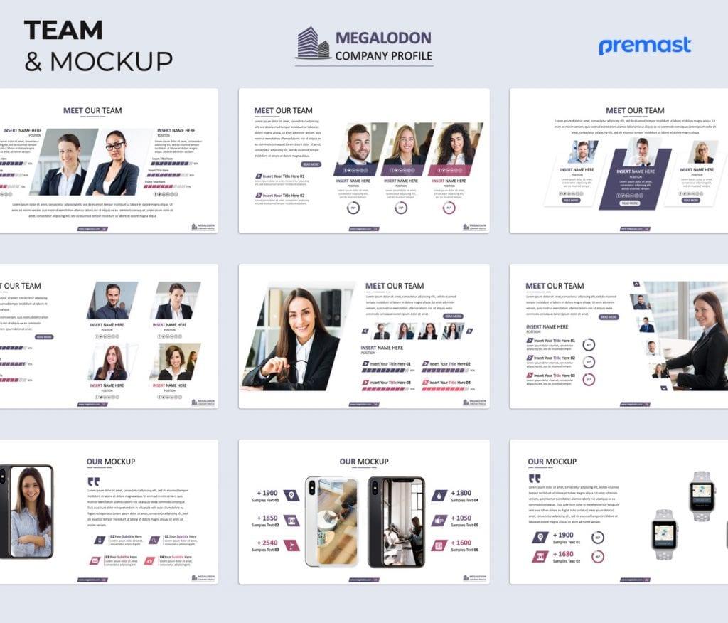 Megalodon Company Profile PowerPoint Presentation Template