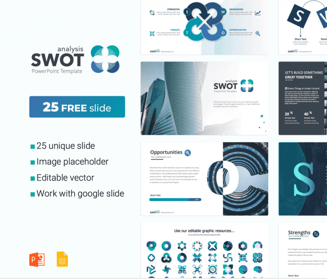 SWOT Analysis PowerPoint Template free PPT Download