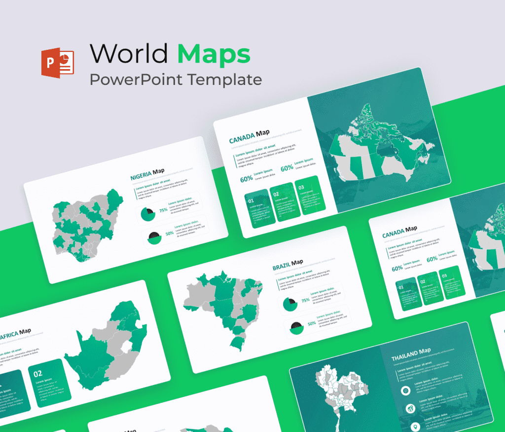 World Map PowerPoint Template | Editable Globe PPT