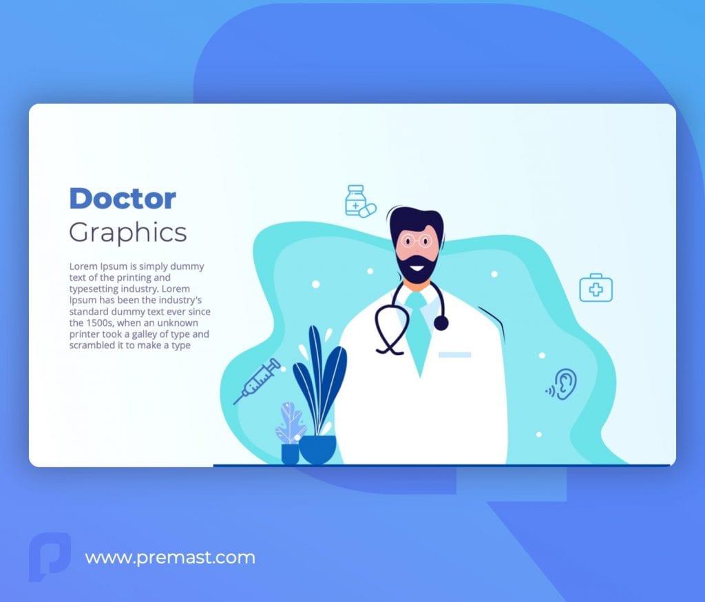 Doctor graphic Template for powerpoint