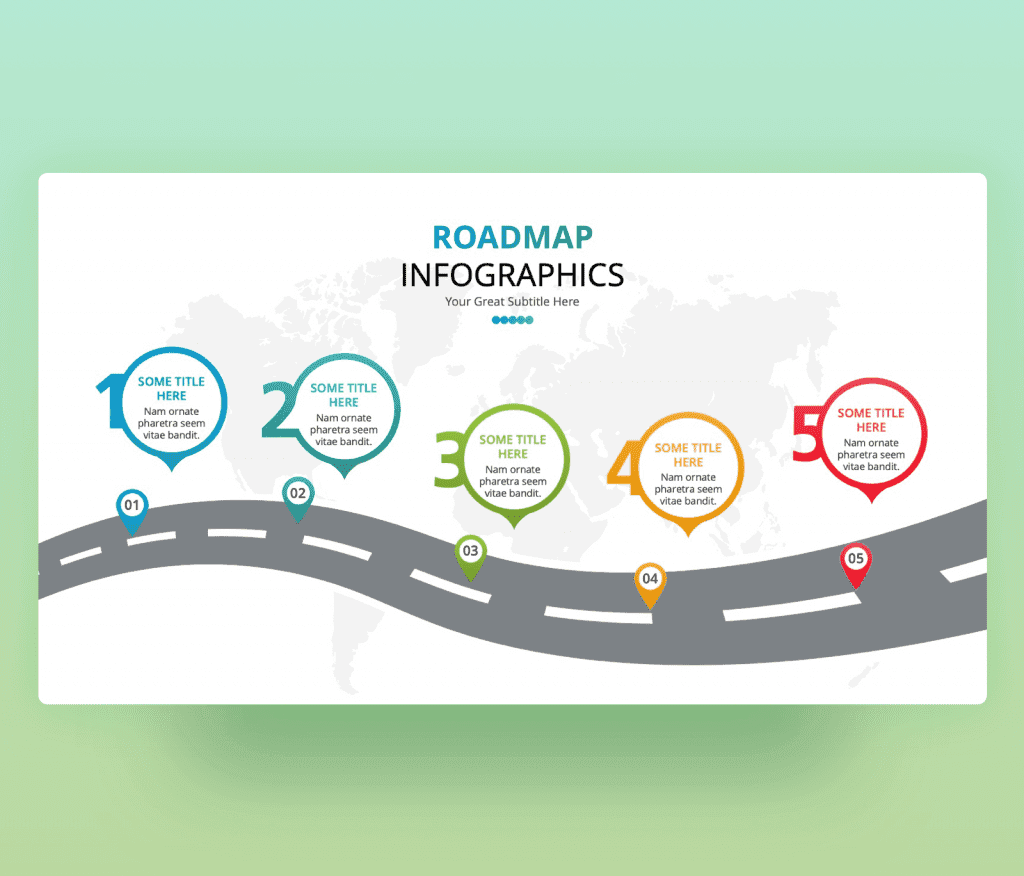 Roadmap Infographics 5 Steps