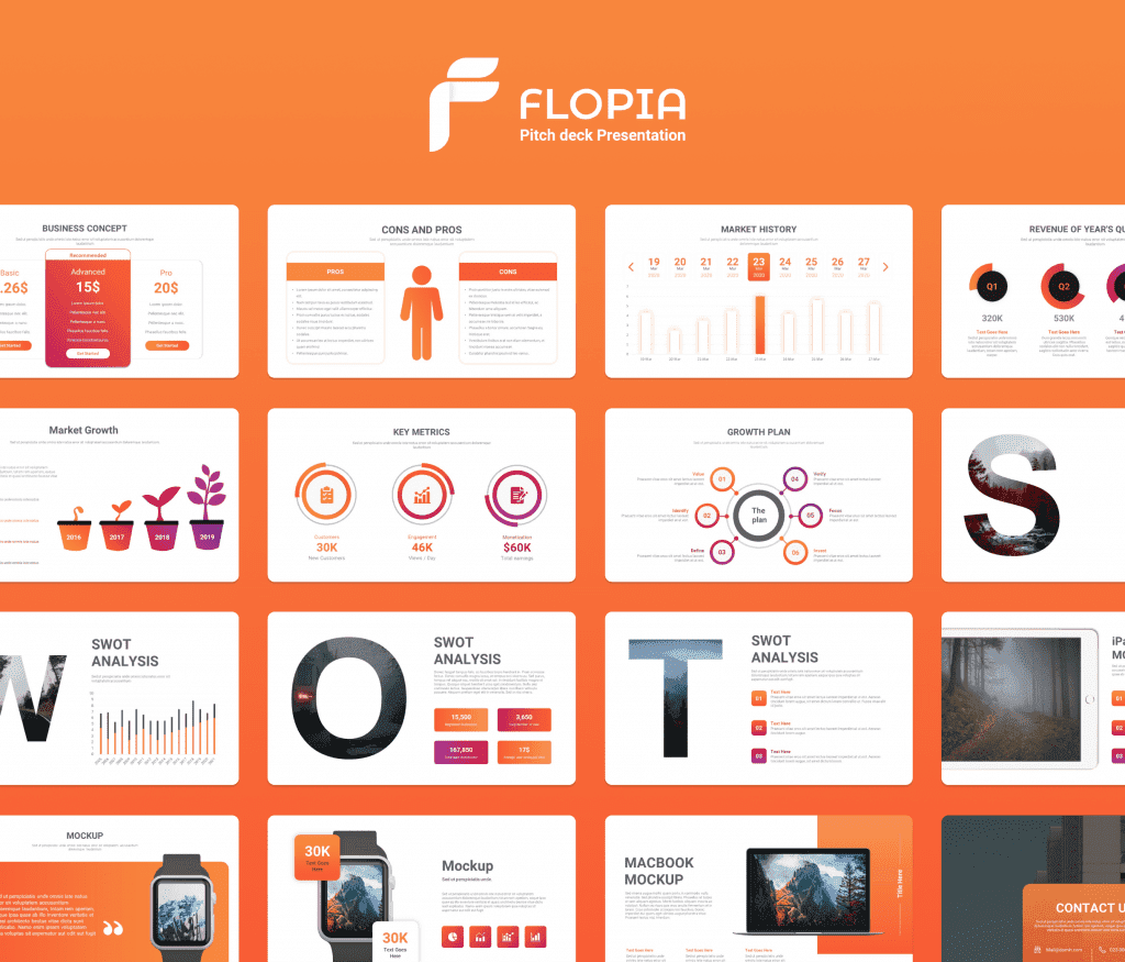 Flopia Pitch Deck Presentation Template