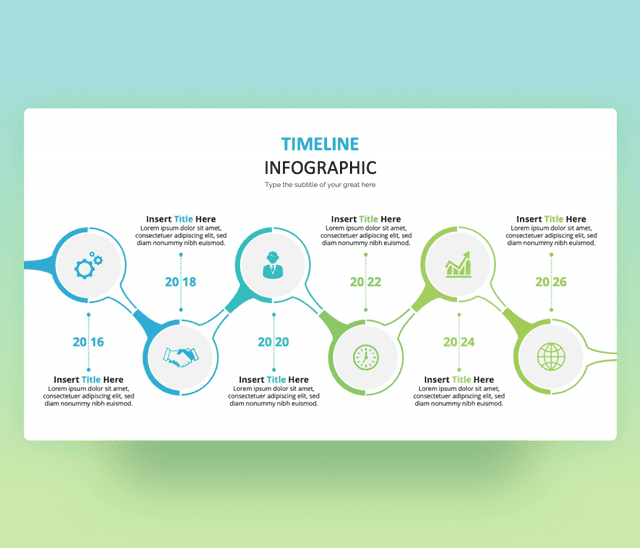 Timeline Infographic Template | Modern PPT Free Download