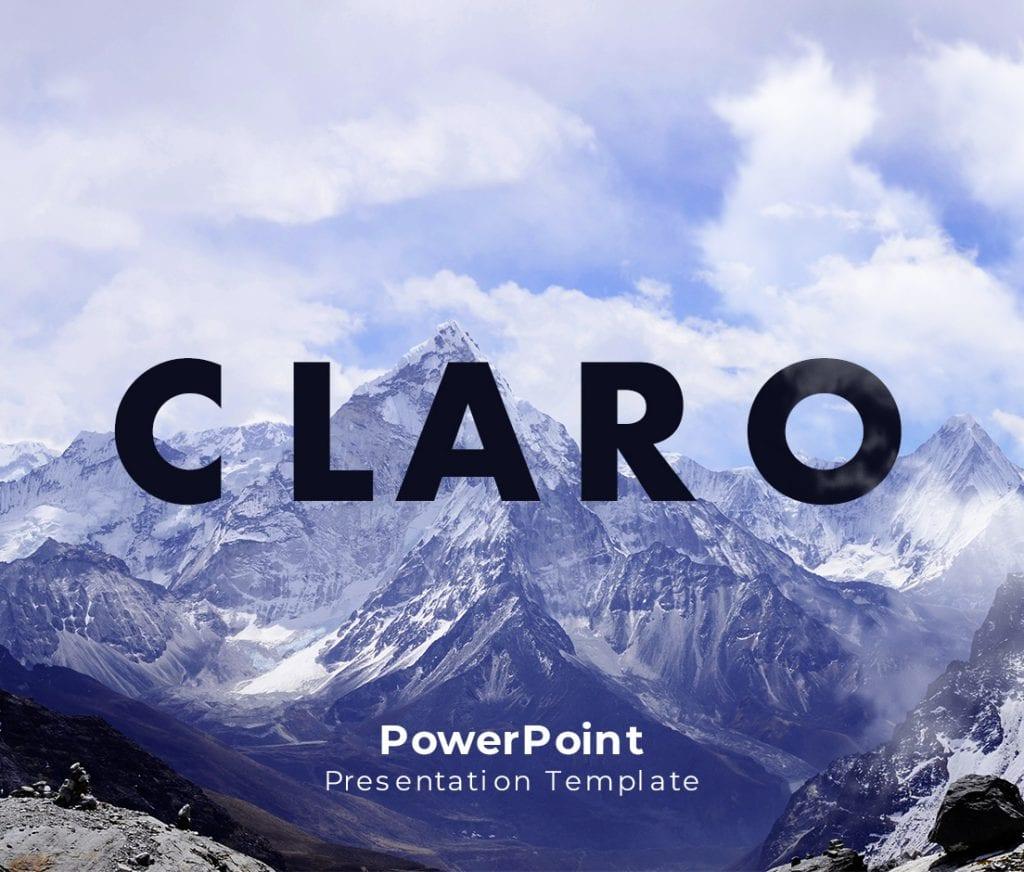 Claro - Free Minimal PowerPoint Presentation Template