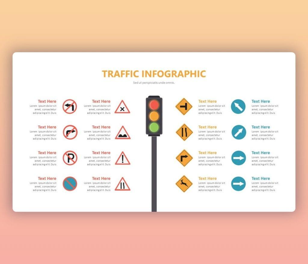 Traffic PowerPoint Template | Free Infographic Slide Theme