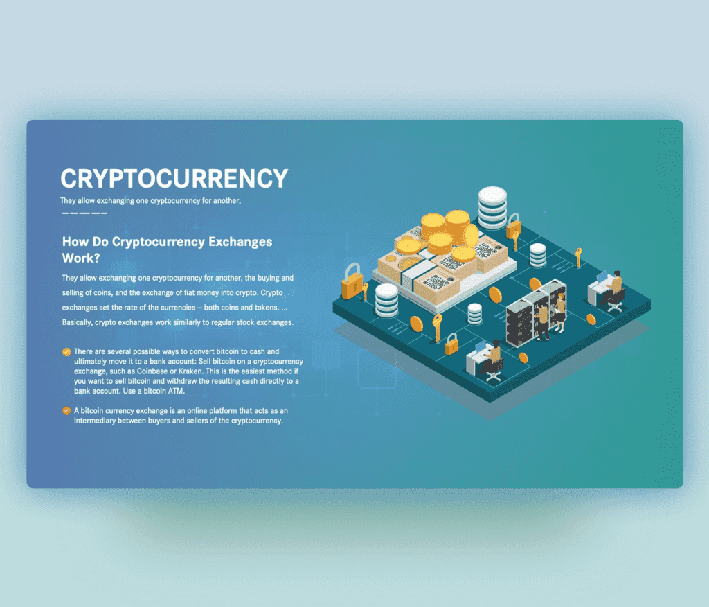 Cryptocurrency Exchange PPT - Free PowerPoint Template