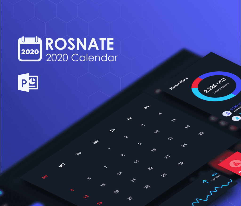 Rosnat - 2020 PowerPoint Calendar Template