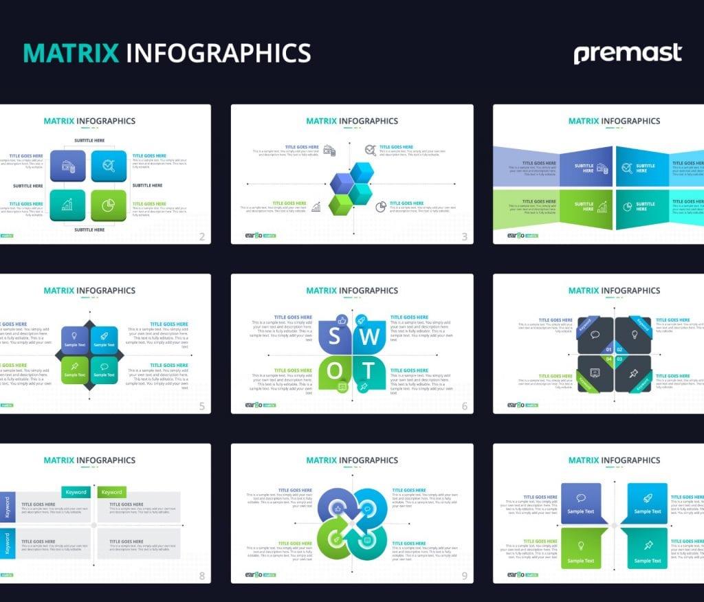Eargo Matrix Infographics PowerPoint Template