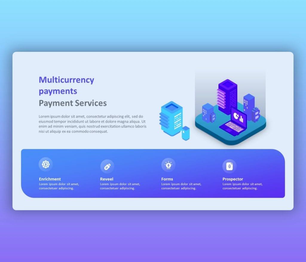 Multi Currency Payments PowerPoint Design