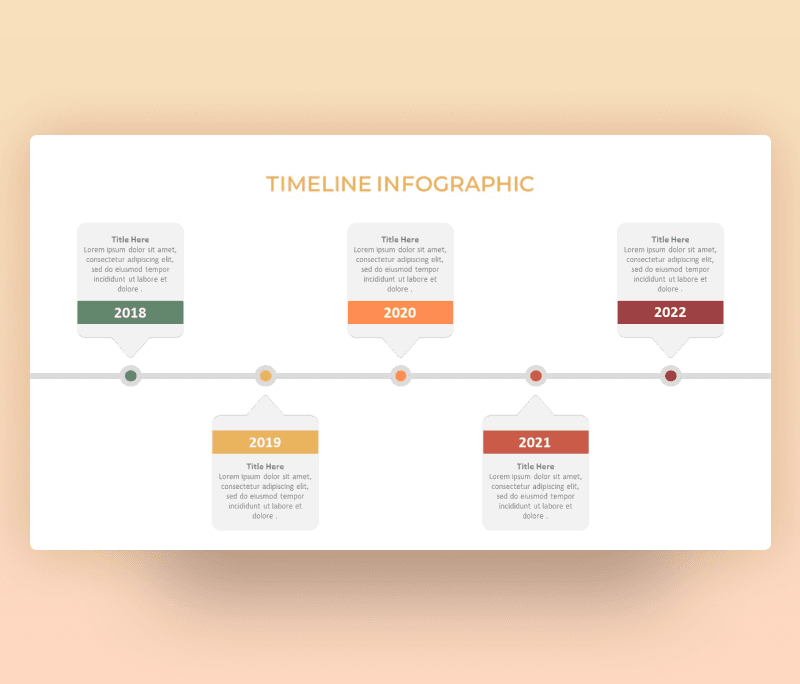 Yearly Timeline PowerPoint Template Free Download