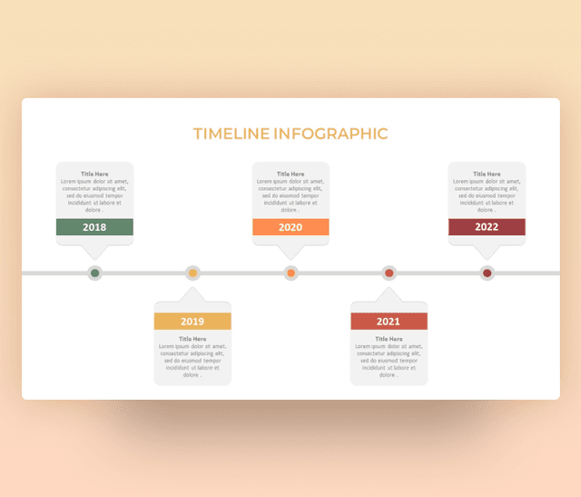 Yearly Timeline PowerPoint Template Free Download