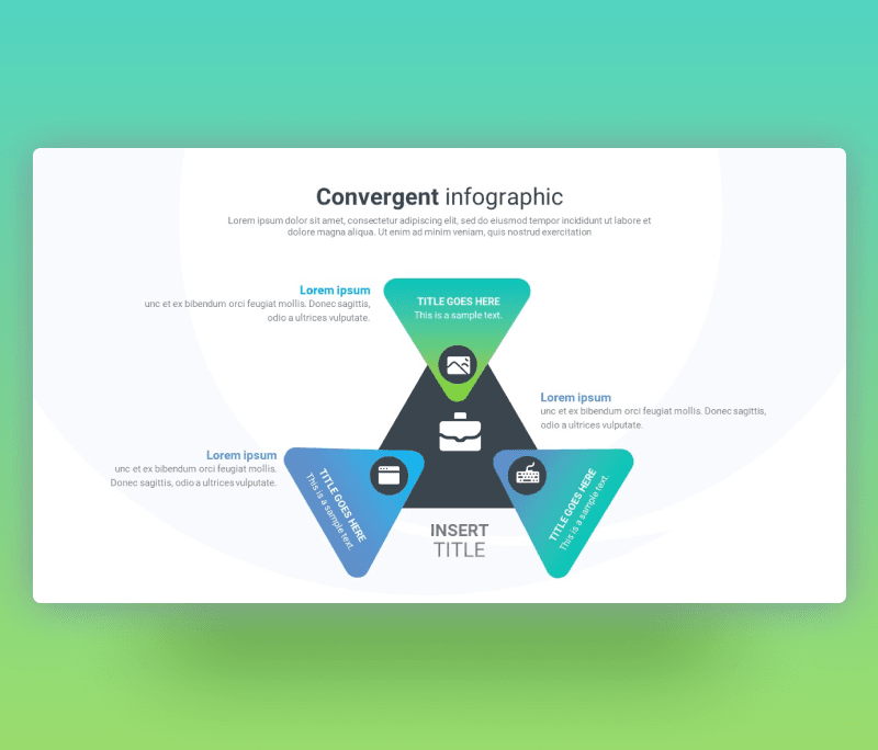 Convergent Infographic PowerPoint Template Free