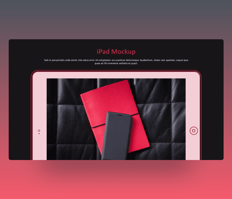Outline iPad mockup powerpoint template
