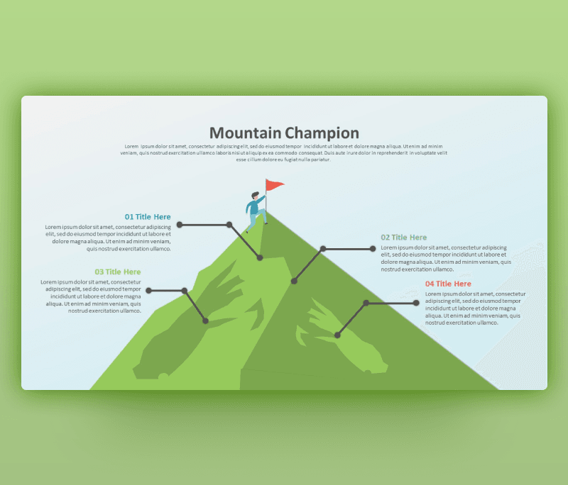 Mountain Champion PowerPoint Template