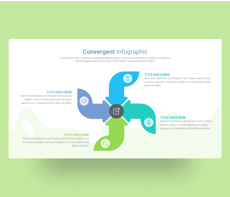 Convergent Infographic PPT Template Free Download
