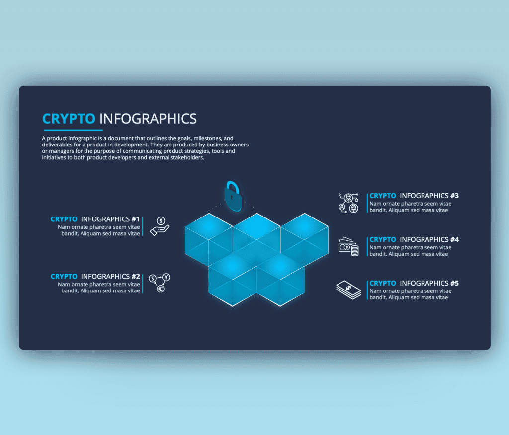 Cryptocurrency Infographic PowerPoint Template Free PPT