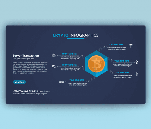 Bitcoin Transaction Infographic PowerPoint Template