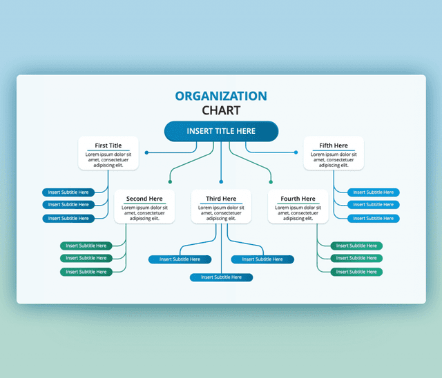 Free Organization Chart PowerPoint Template