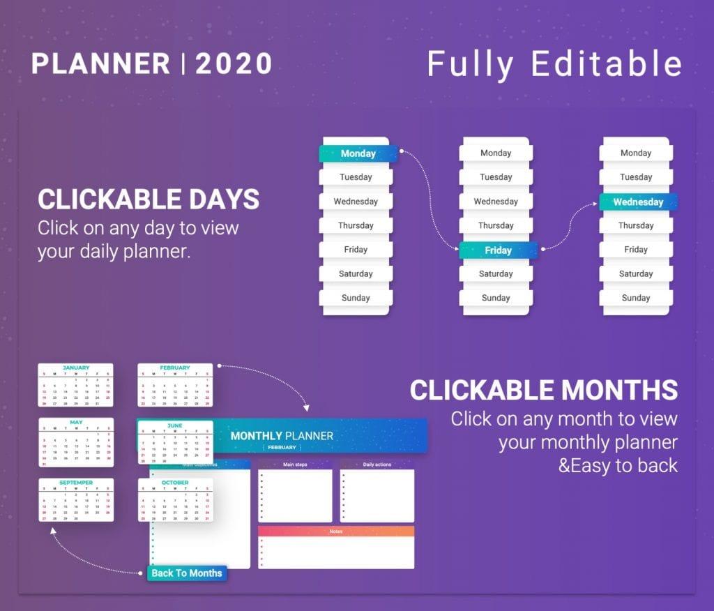 Modern Planner PowerPoint Presentation Template 2020