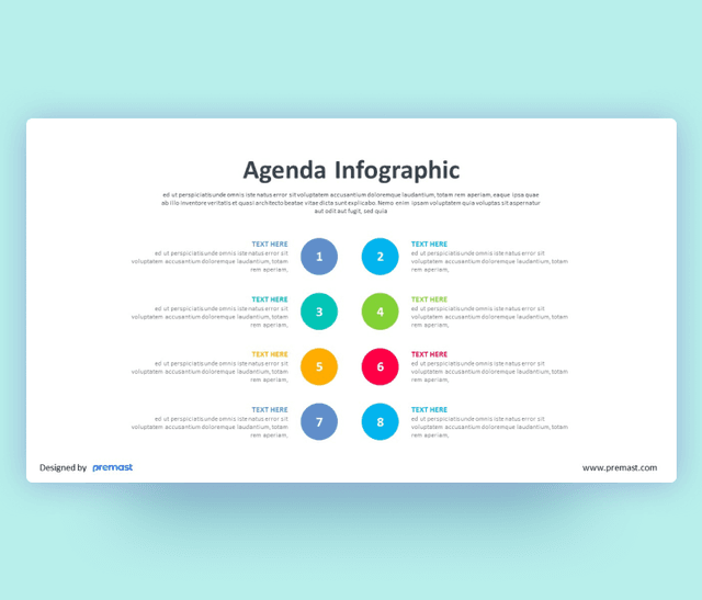 Agenda Infographics ppt template