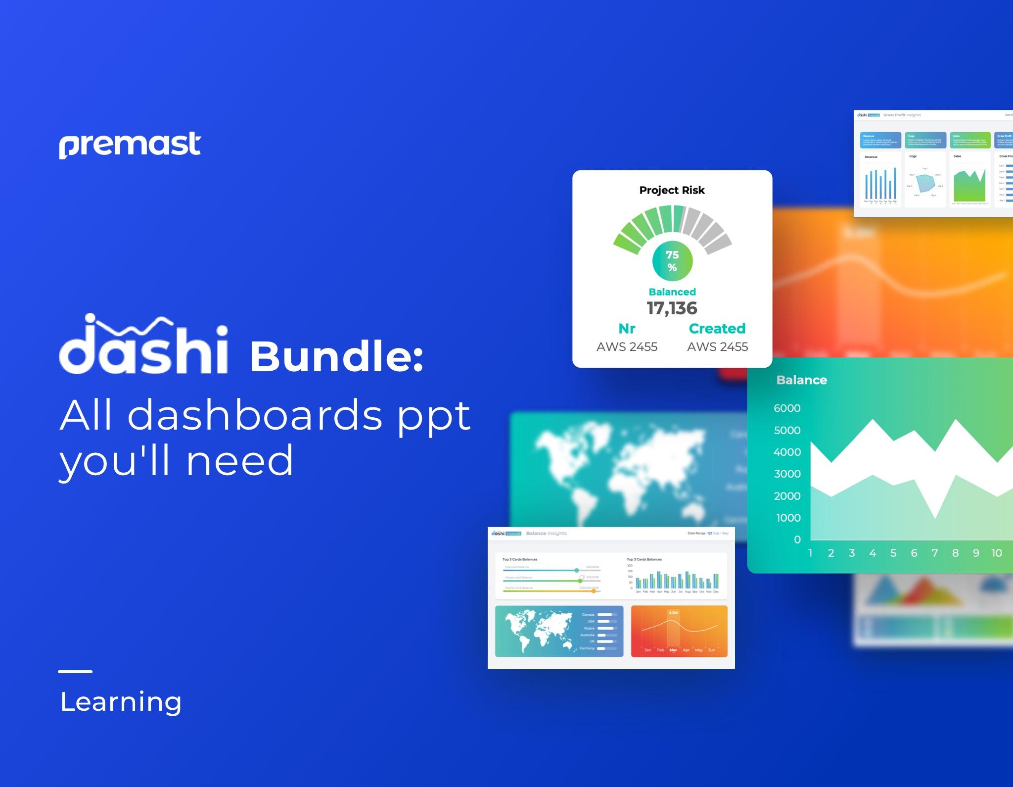 Dashi Bundle: Top Dashboard PPT Templates pack