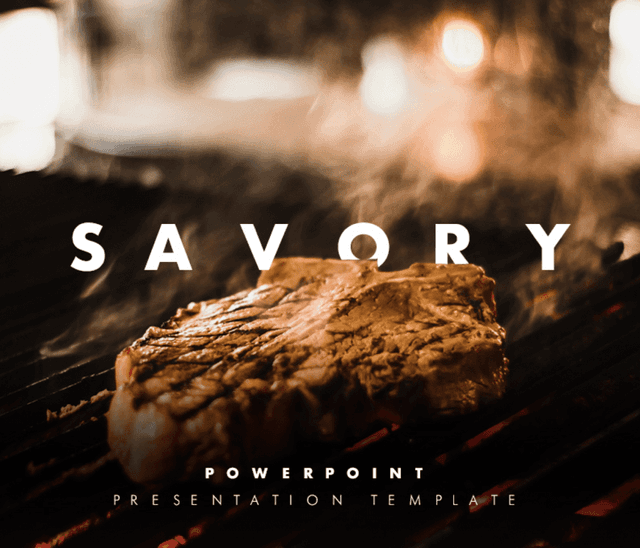 Savory – Modern Restaurant PowerPoint Presentation