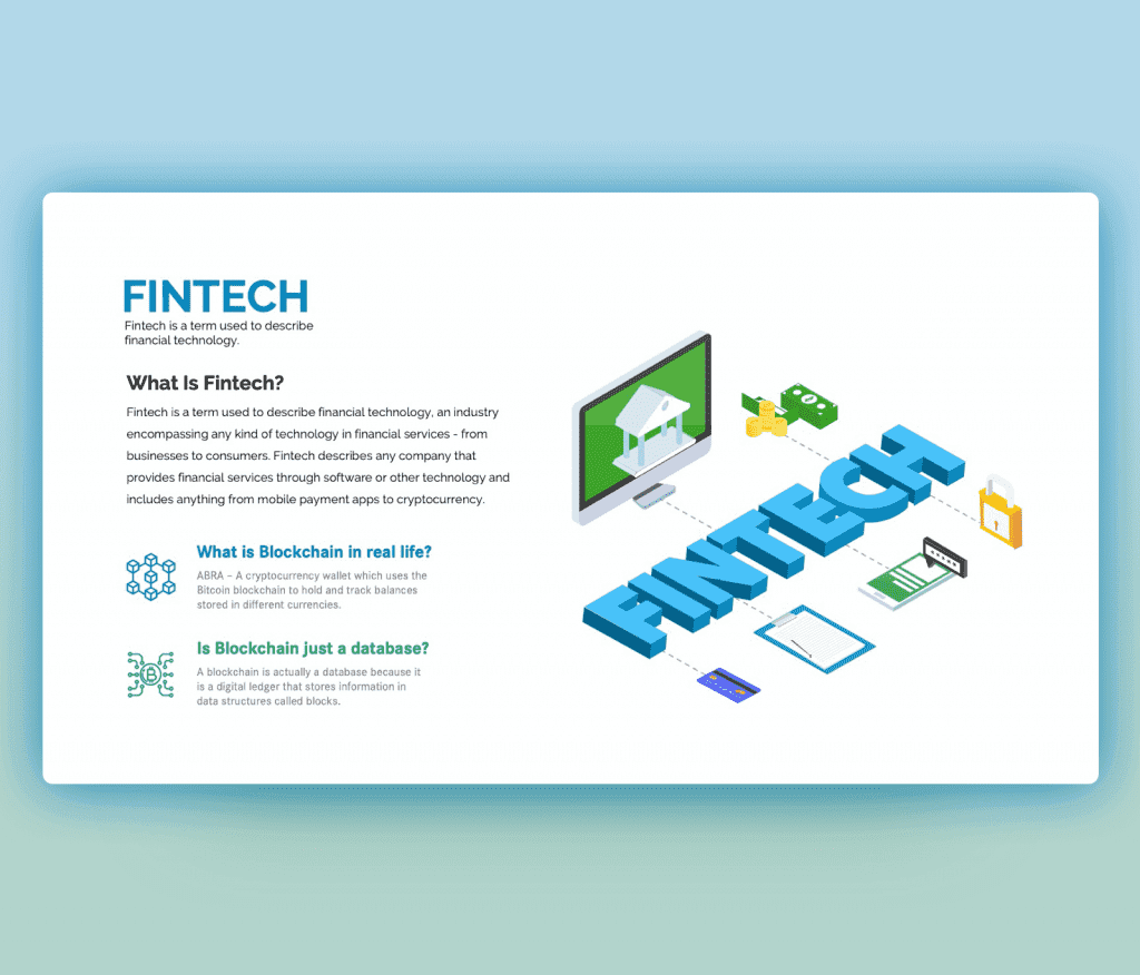 Fintech PPT – Fintech PowerPoint Template