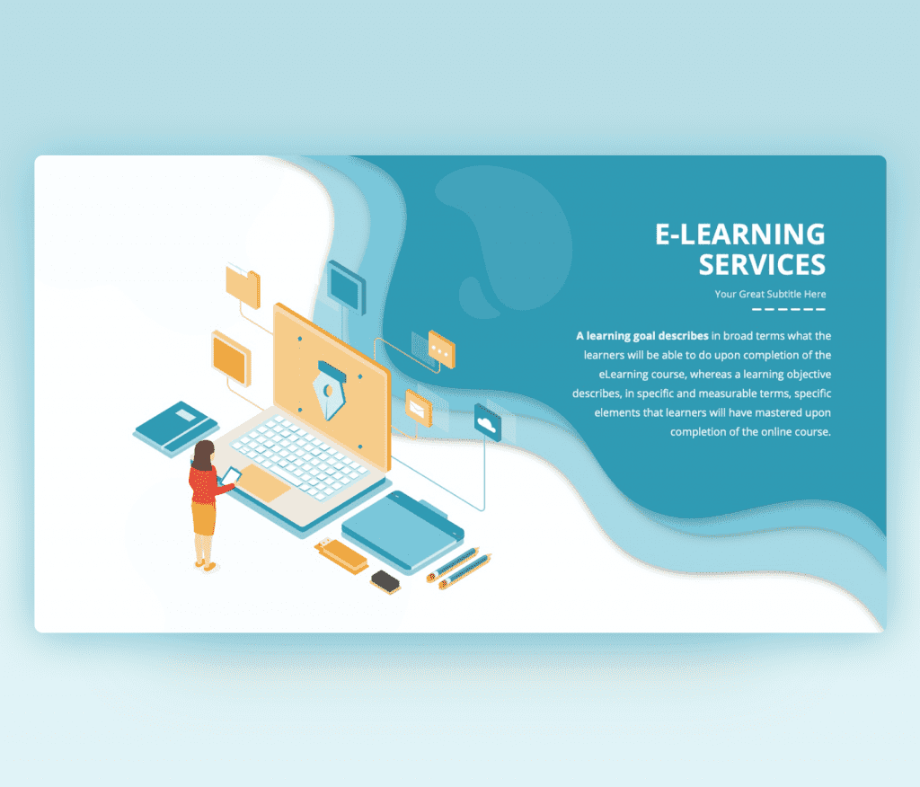 E-Learning Services PowerPoint PPT Template