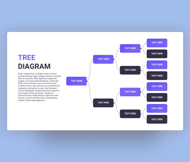 Free Creative Tree Diagram PowerPoint Template