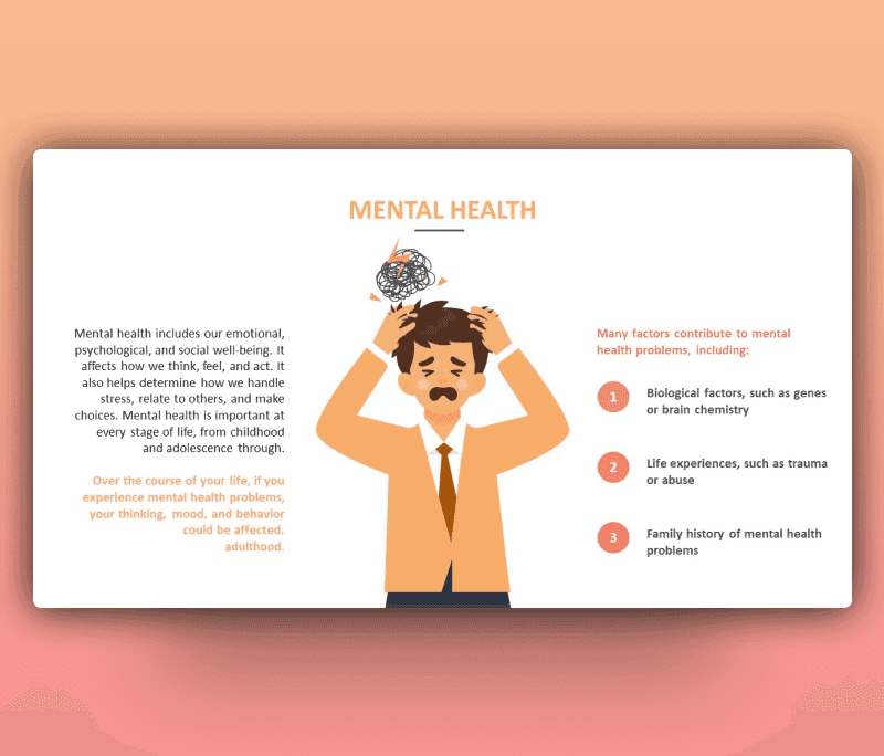 Mental Health Problems PowerPoint Template