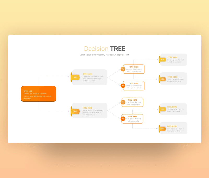 Decision Tree Diagram Template PPT