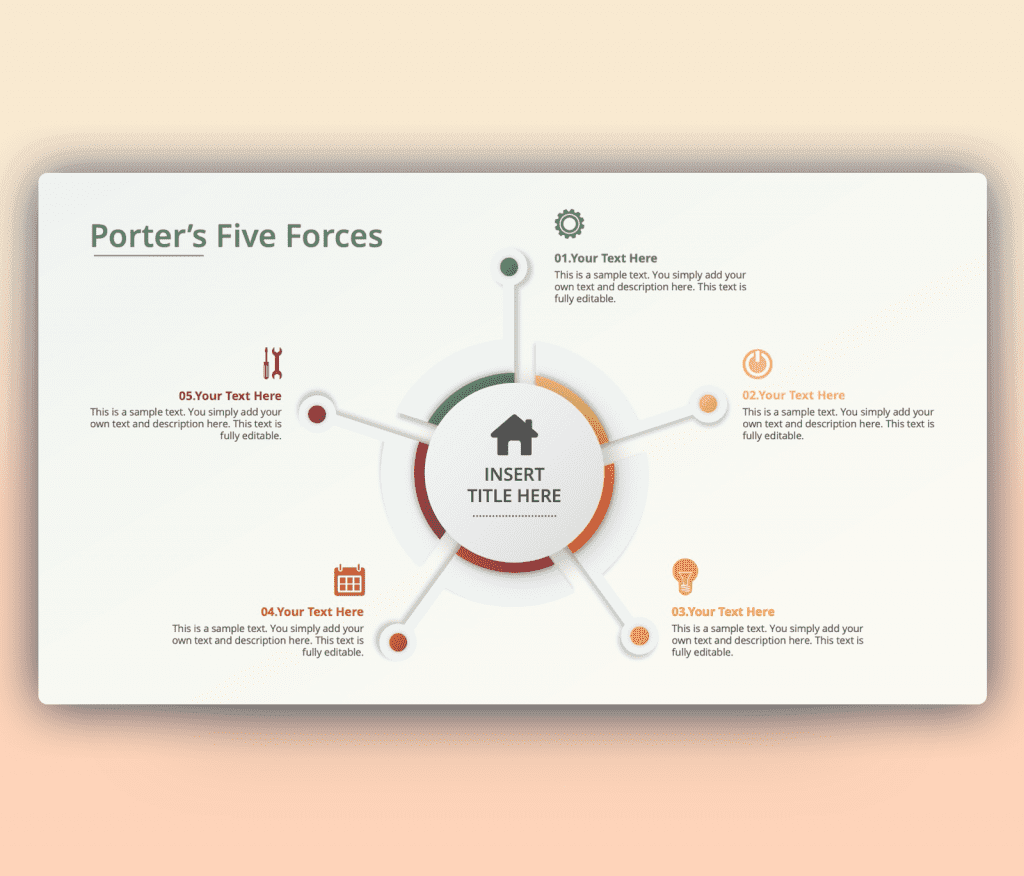 porter's five forces slide template free download