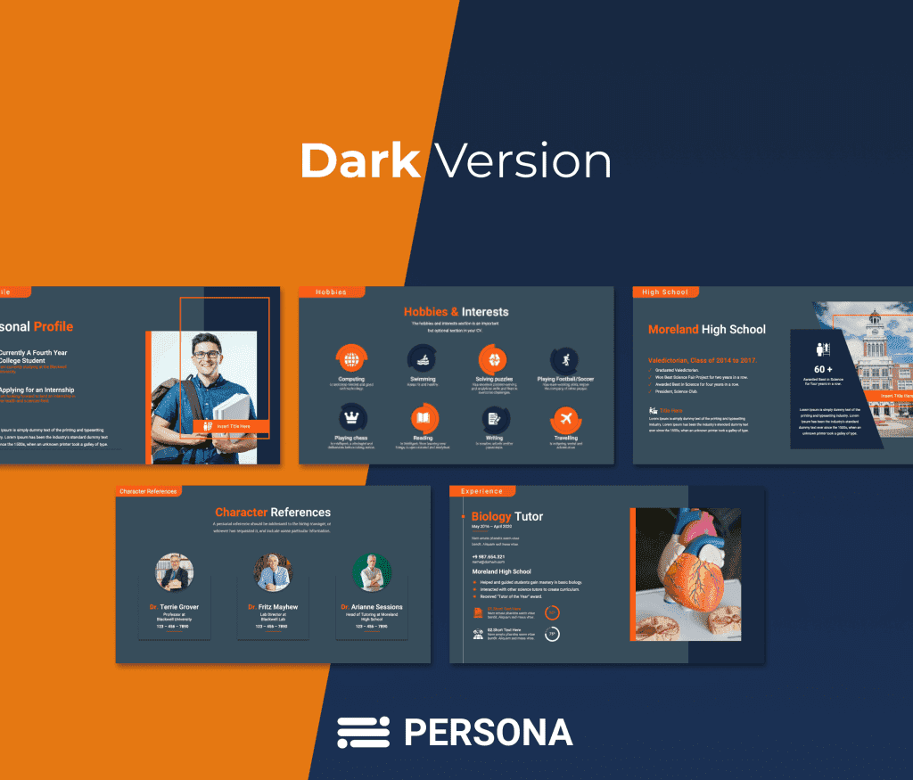 PERSONA – Professional CV PowerPoint Template
