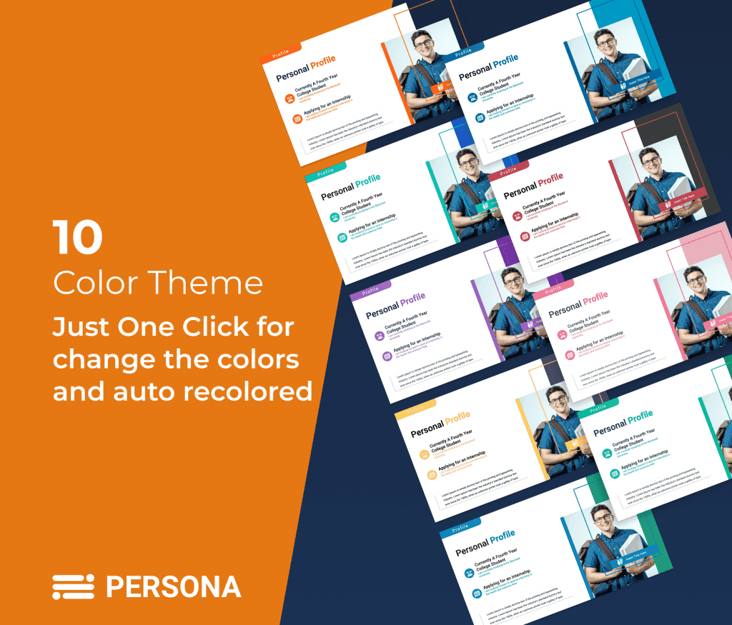 PERSONA – Professional CV PowerPoint Template