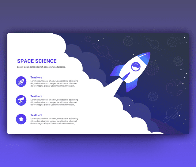 Creative Space Science PPT Template
