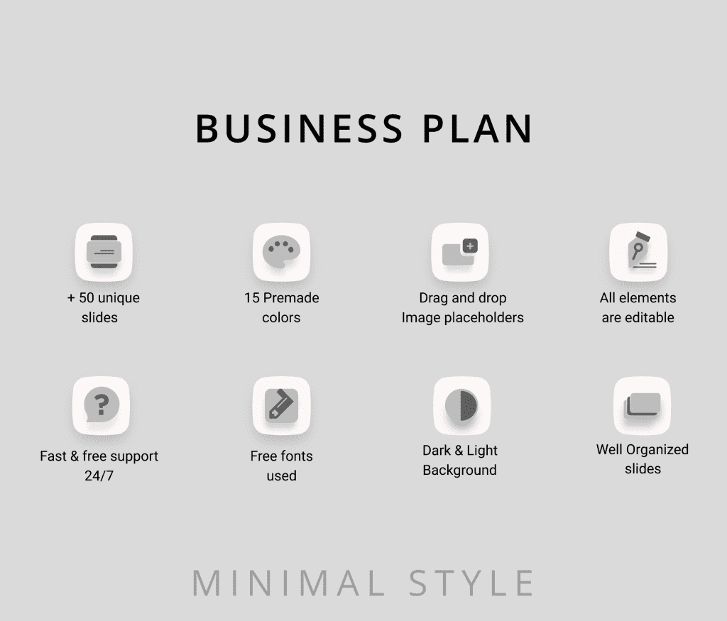 Minimal Style Business Plan PowerPoint Presentation