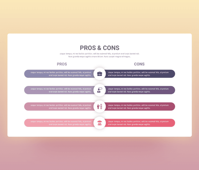Pros and Cons PPT Template free download