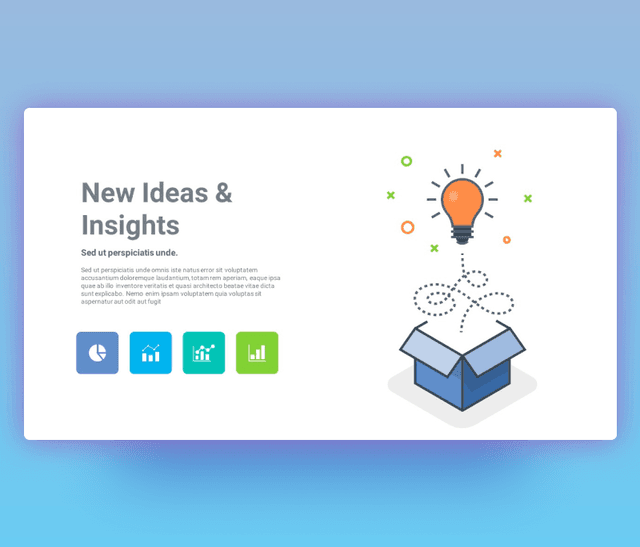 New Ideas and Insights PPT Template Free