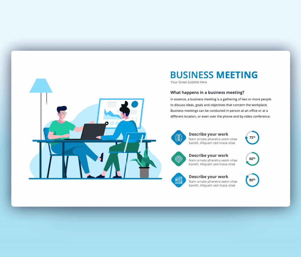 Business Meeting PowerPoint Template Free Download