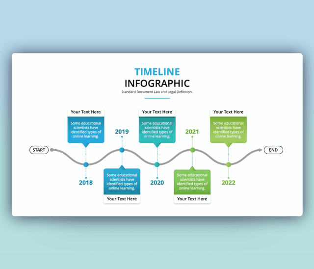 Yearly Timeline Infographic Diagram for PowerPoint